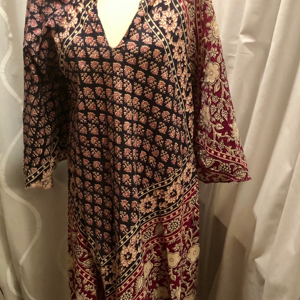 Vintage Indian cotton dress size med/ lg